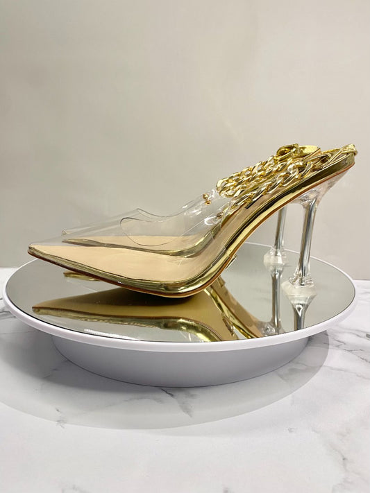 Gold Clear Fantasy Heel